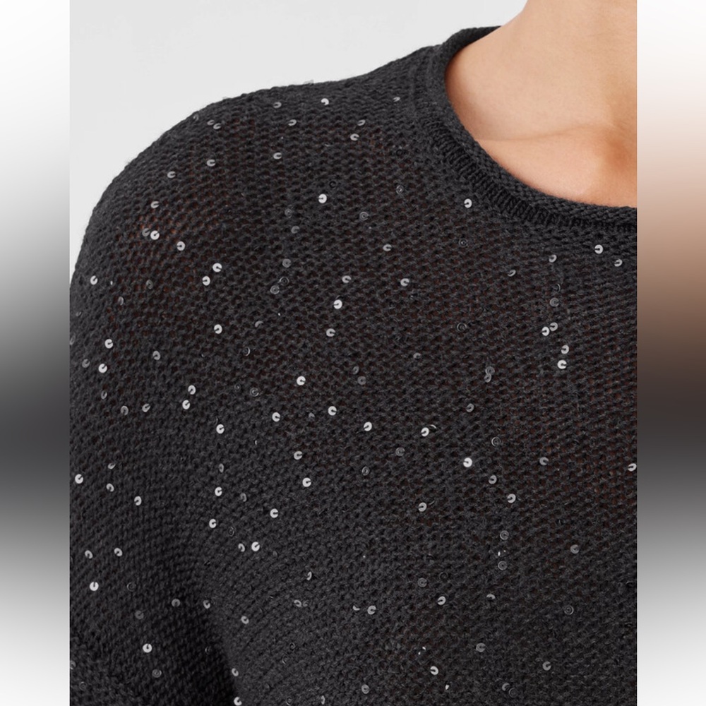 Eileen Fisher Merino Sequin Crew Neck Top size 3X, NWTs - Picture 4 of 14